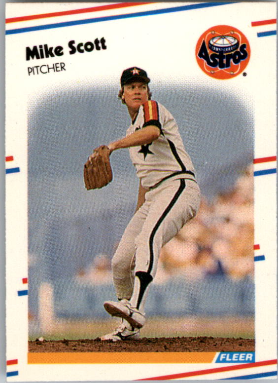 1988 Fleer Mini Baseball Cards 080      Mike Scott